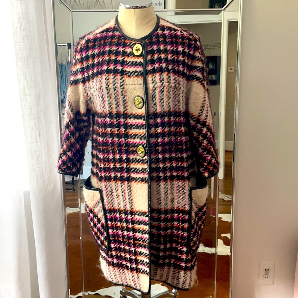 Unique one-of-a-kind coach wool and mohair coat🥰